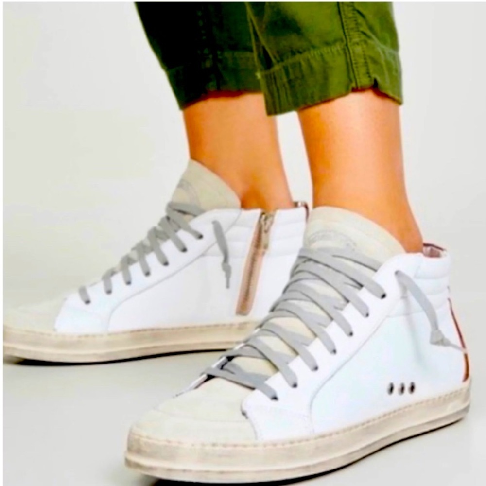P448 White High Top Sneaker
